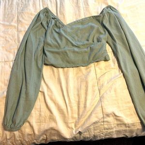 Cross cross crop top